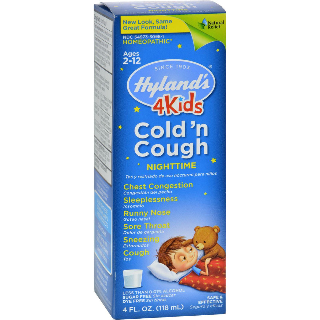 Hyland's Night Time Cold N Cough 4 Kids - 4 Fl Oz