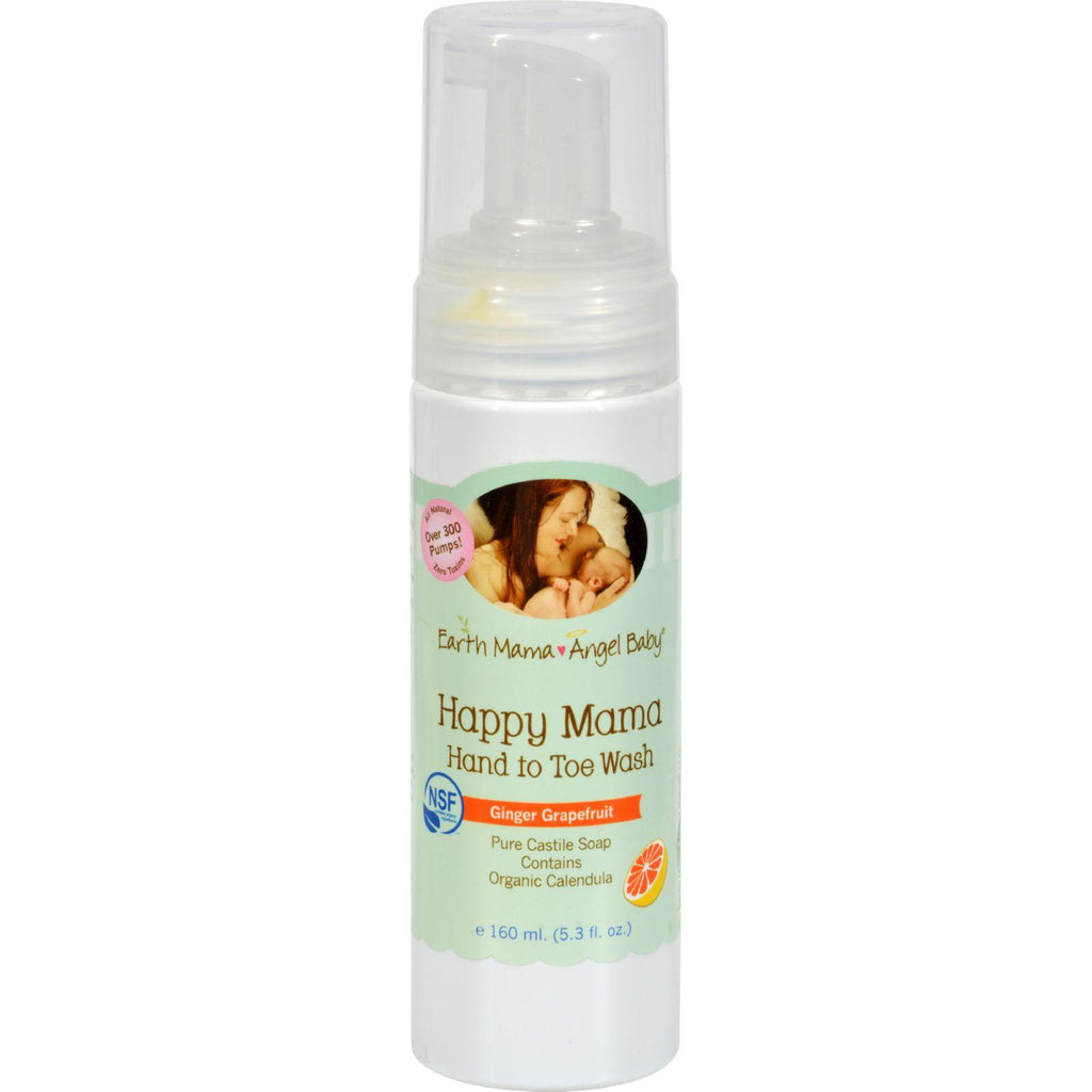 Earth Mama Angel Baby Happy Mama Body Wash Ginger Grapefruit - 5.3 Fl Oz