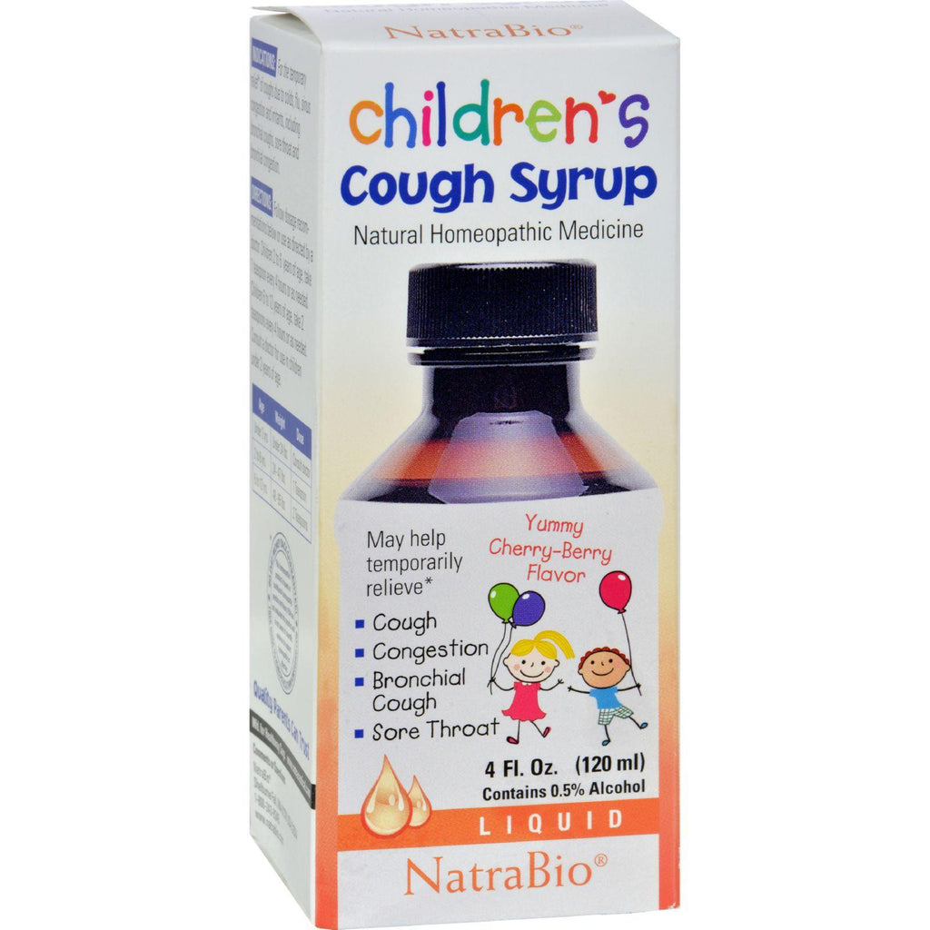 Natrabio Children's Cough Syrup Cherry Berry - 4 Fl Oz