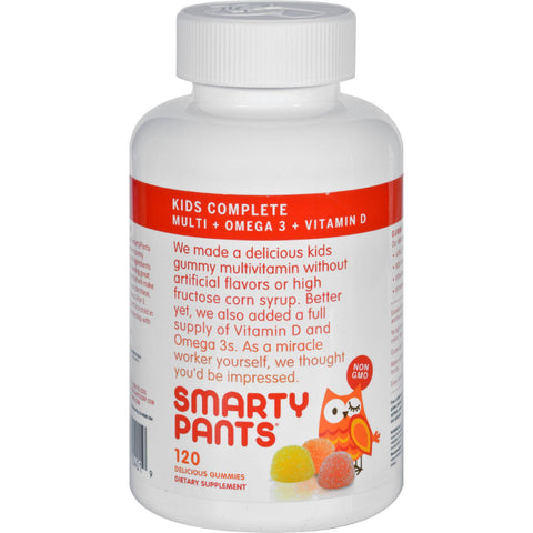 Smartypants Children's All-in-one Multivitamin Plus Omega 3 Plus Vitamin D Gummies - 120 Ct