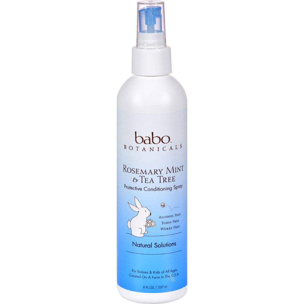 Babo Botanicals Conditioning Spray - Lice Repel Rosemary Mint And Tea Tree - 8 Oz