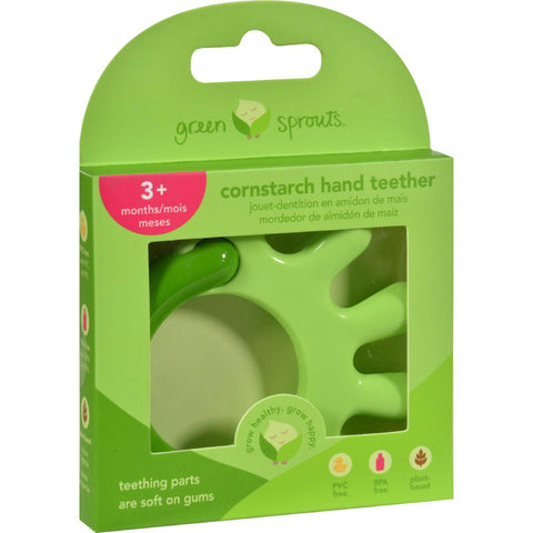 Green Sprouts Teether - Cornstarch - Hand - Green - 1 Count