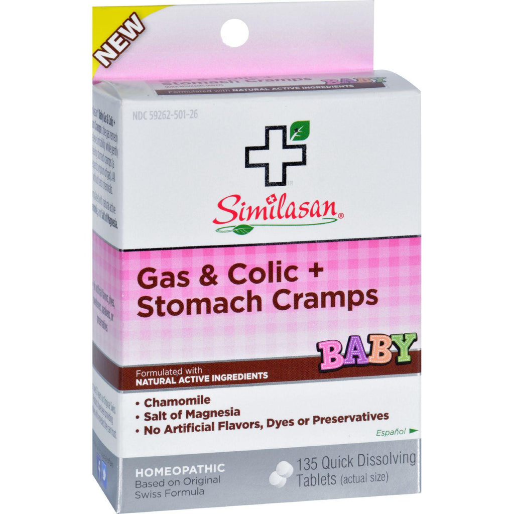 Similasan Baby Gas And Colic Plus Stomach Cramps - 135 Tablets