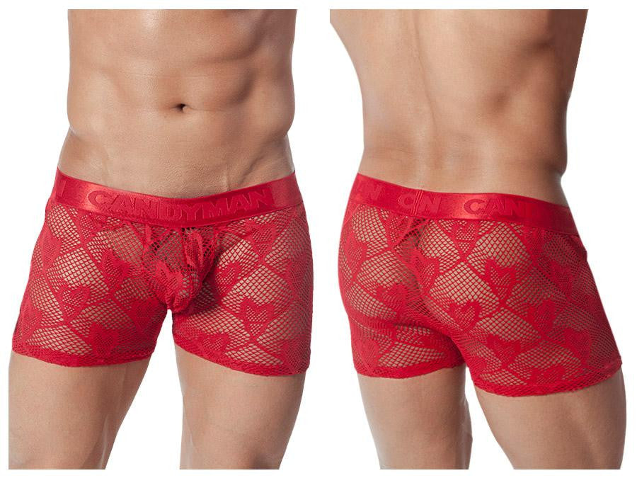 Lace Hearts Boxer Brief