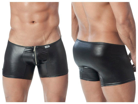 Leater-Zipper Boxer Briefs