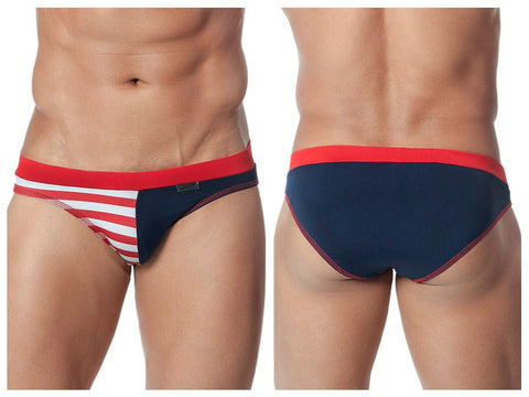 Navy stripes Swim Briefs