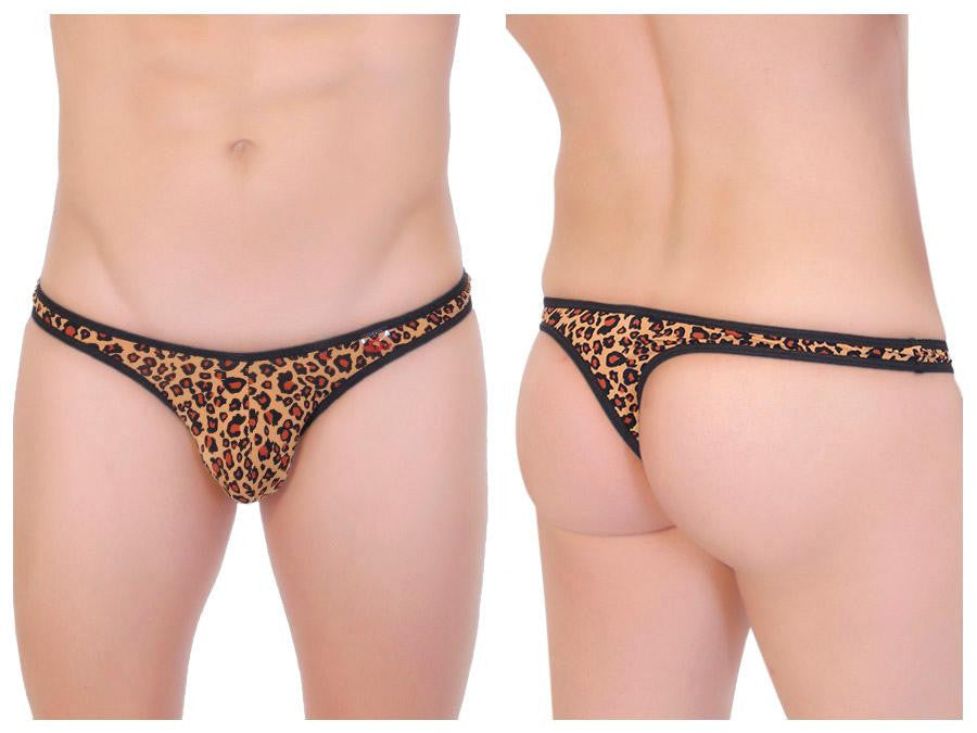 Leopard Print Thong