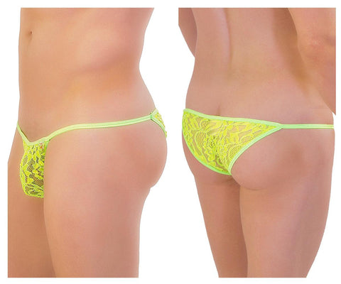 Floral Lace Kini Green