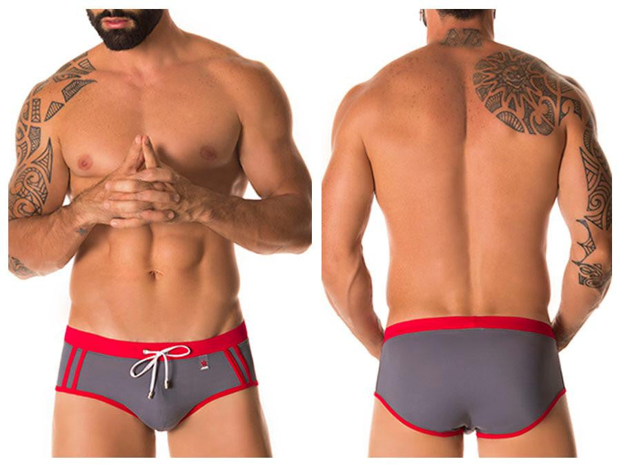 Racing Stripes Swim Brief