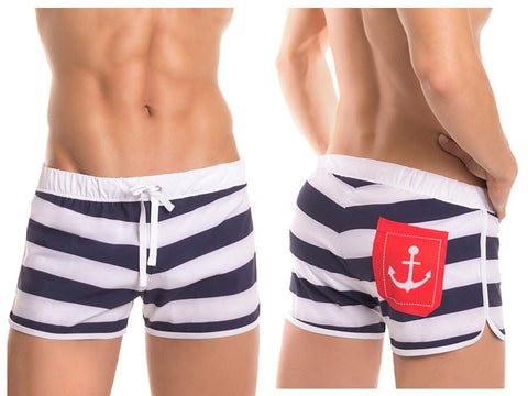 Navy Swim Trunks