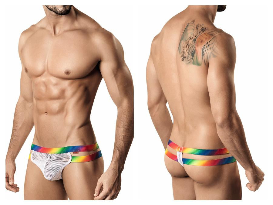 Rainbow Double Band Thong