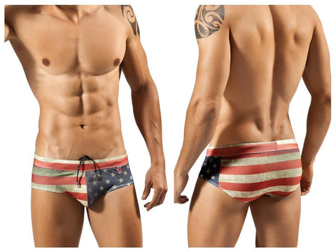 Flag Swimsuit Brief