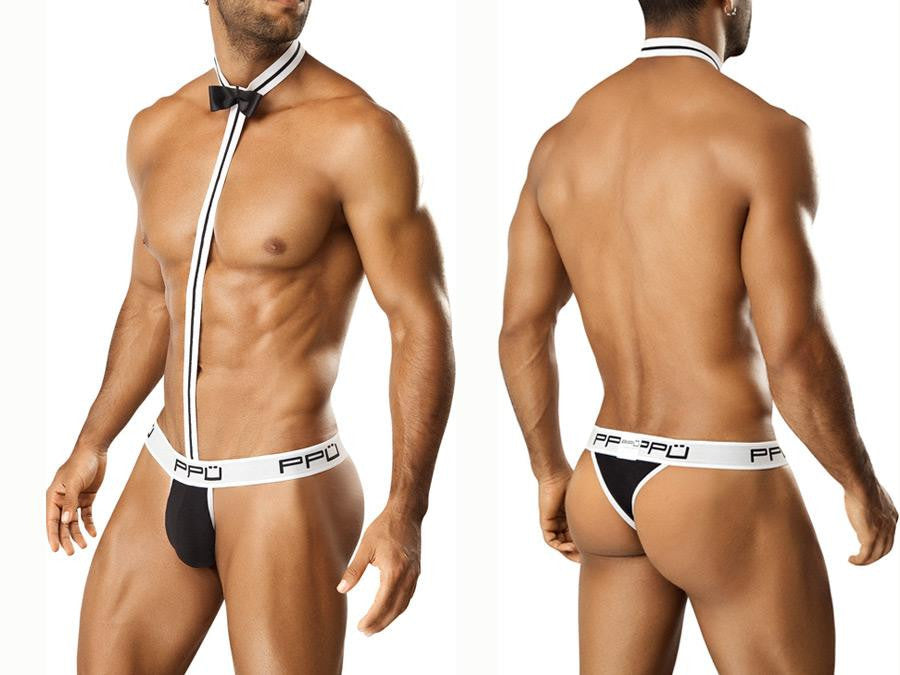 Tuxedo Strap Thong