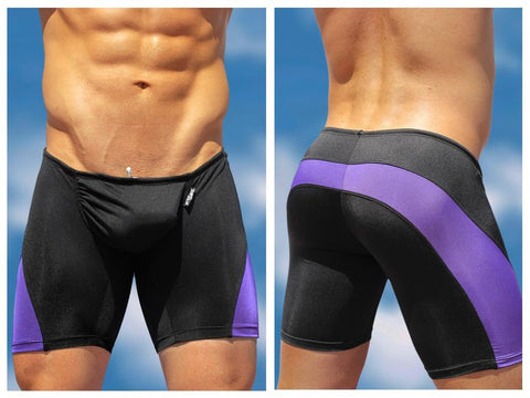 Feel Swimsuit Black-Purple