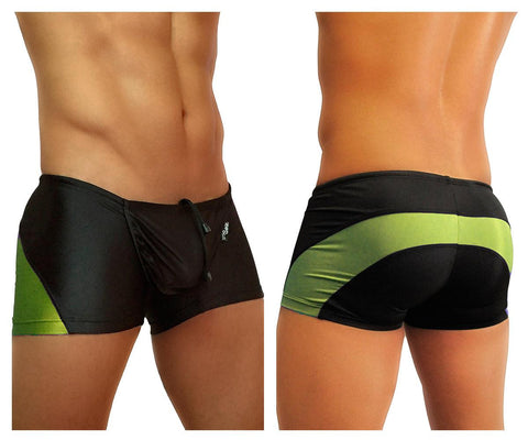 FEEL Swim Mini-Trunk Color Black-Lime