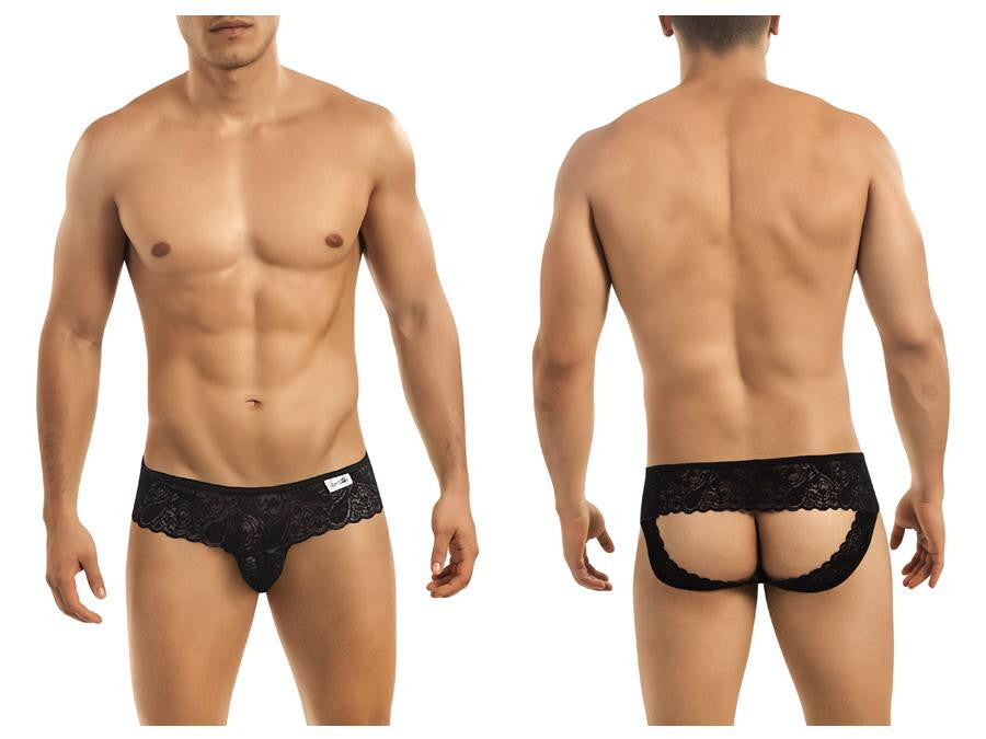 Candyman Neon Effect Lace Jockstrap